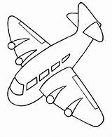 Airplane Coloring Pages Kids Getcolorings sketch template