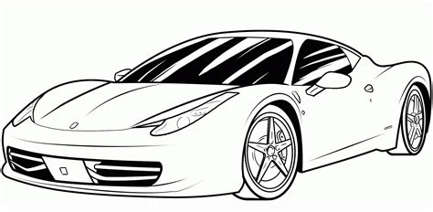 car  spoiler coloring page coloring home