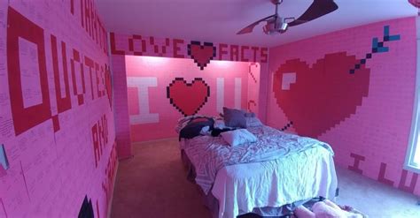 man covers bedroom in sticky notes for wife popsugar love and sex