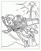 Buzz Woody Coloring Toy Story Pages Drawing Flying Getdrawings Lightyear Popular Gif Printable Getcolorings sketch template