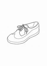 Zapato Chaussure Malvorlage Schoen Kleurplaat Schuh Scarpa Herunterladen sketch template