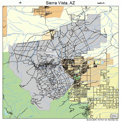 sierra vista arizona street map