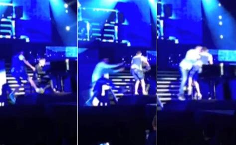justin bieber attacked by crazed fan during concert ny daily news