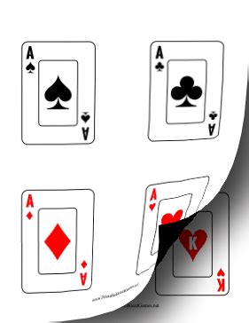 printable playing card deck