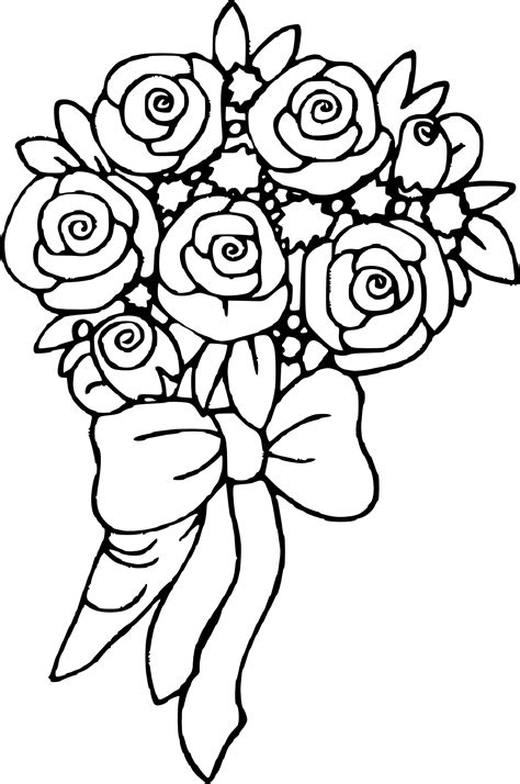 coloriage bouquet de fleurs gratuit  imprimer coloriagesinfo