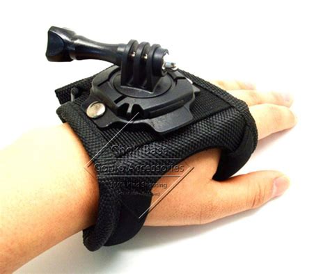 gopro accessories wave  glove style elastic velcro wrist strap band hand arm mount  gopro