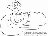Coloring Pages Duckling Ugly sketch template