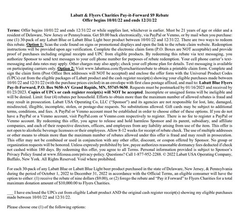 labatt blue refund printable rebate form