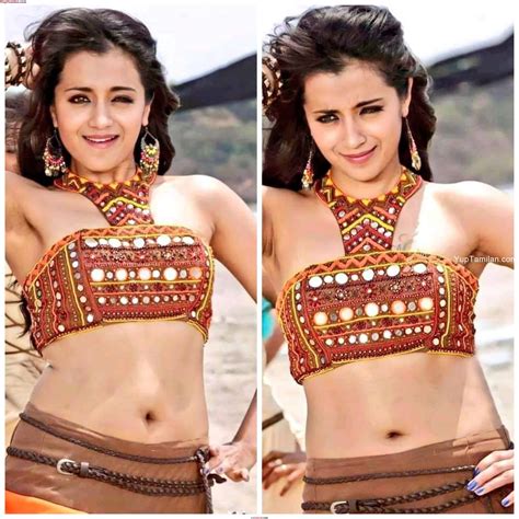 sexiest  sexiest   trisha krishnan hot navel cleavage collection