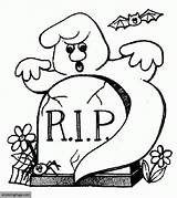 Gravestone Coloring Pages Printable Getcolorings sketch template
