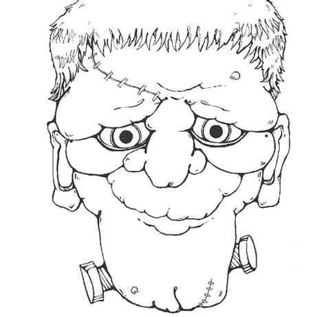 head  frankenstein coloring pages  printable coloring pages