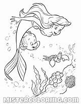 Mister Slavyanka Flounder Mermaid sketch template