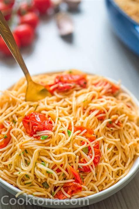 This Angel Hair Pasta Is Made With Cherry Tomatoes Garlic