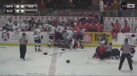 hockey brawl erupted after player shamed sex assault victim watch