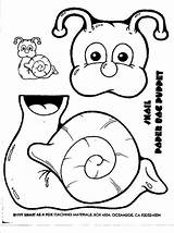 Puppets Puppet Bug Fantoches Saco Snail Escolha Pe sketch template