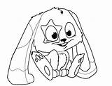 Template Snuggle Bunny Star Deviantart sketch template