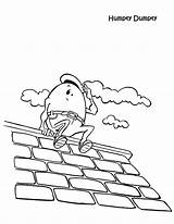 Humpty Dumpty Coloring Pages Wall Confused Look Sat sketch template
