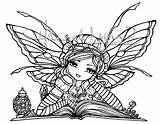 Coloring Pages Hannah Lynn Fairy Book Coloriage Google Search Acessar Color Para Stamps Digital Clover Publications Dover Welcome Digi Leaf sketch template