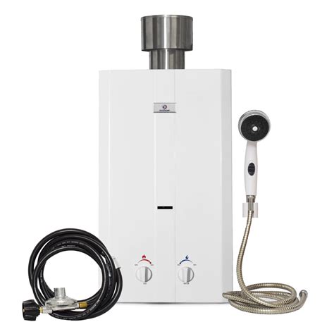 eccotemp  tankless water heater  eccoflo pump strainer white shower set power