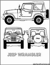 Jeep Wrangler Clipart Coloring Pages Cliparts Clip Library sketch template