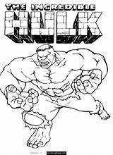 Coloring Hulk Superheroes Boys Coloringhome sketch template