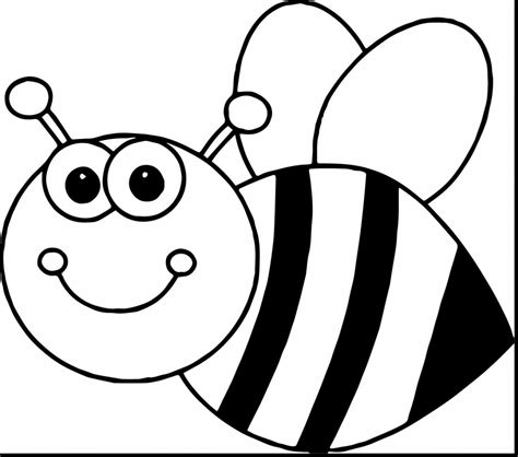 bumble bee coloring pages clipart