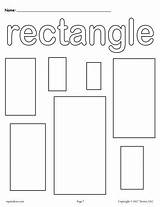 Coloring Pages Shapes Shape Preschool Worksheets Rectangle Rectangles Printable Activities Toddlers Color Toddler Kindergarten Mpmschoolsupplies Colors Tracing Visit Supplyme Choose sketch template