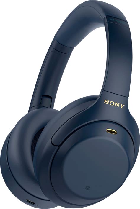 sony wh xm wireless noise cancelling   ear headphones midnight blue whxml
