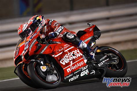dovizioso claims opening  motogp win  qatar mcnews