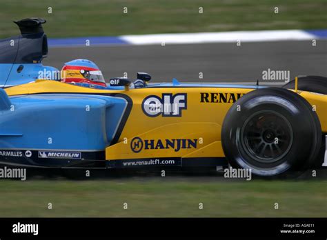 renault  formula  car competing  silverstone  stock photo alamy
