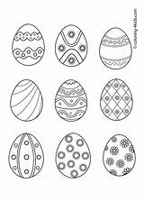 Easter Coloring Pages Egg Eggs Kids Printable Prinables Choose Board Pattern Designs sketch template