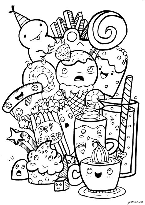 easy cute food coloring pages cute cupcakes coloring pages coloring