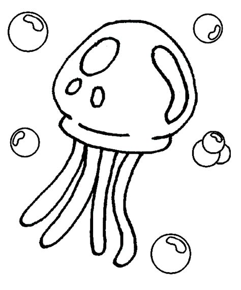 sponge bob kinder kleurplaten jellyfish