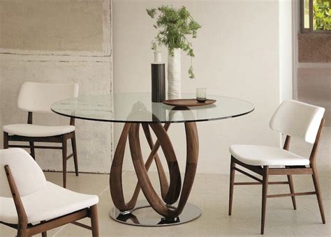 esstisch rund glas contemporary dining room furniture