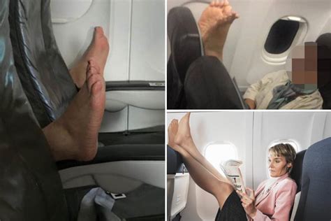 flight attendant says passengers resting bare feet on seats are on the rise and they need to stop