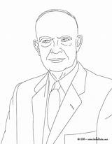 Eisenhower Dwight Coloring Pages President Hellokids Color Print Online sketch template