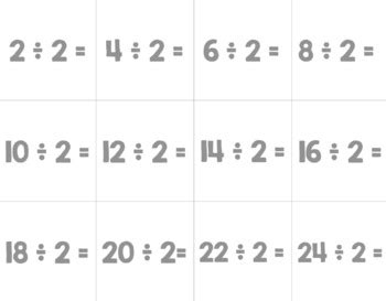 multiplication  division flash cards     lexies