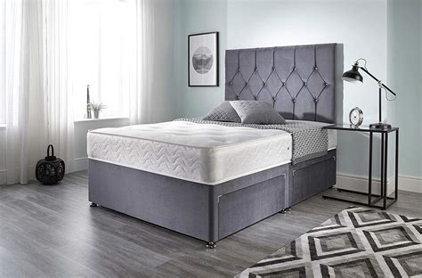 chelsea divan bed  spring memory foam mattress luxury fabric beds bedscouk  bed