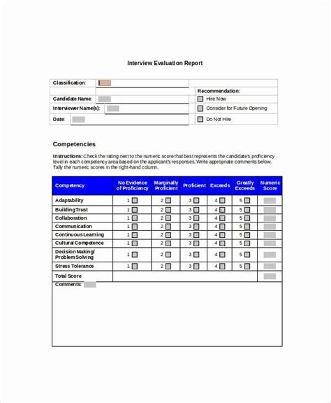 summary report format  sample interview summary templates
