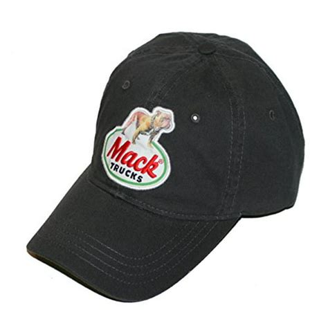 mack trucks charcoal embroidered bulldog logo retro cap walmartcom