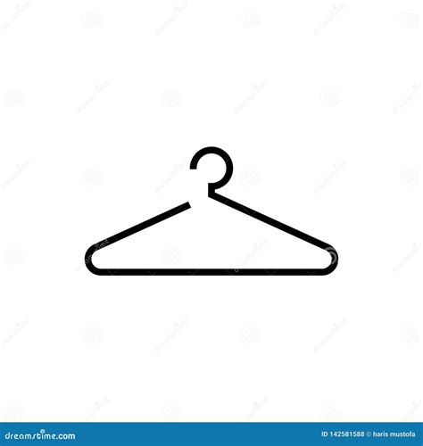 hanger icon design template isolated stock vector illustration  outline design