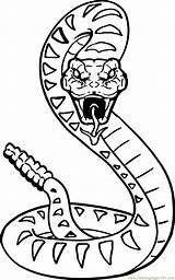 Snake Coloring Cobra King Pages Kids Print Color sketch template