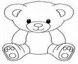Bear Coloring Pages Printable Easy Teddy Build Book sketch template