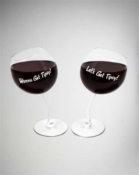 Party Points To Me I Just Found The Tipsy Wine Glasses Set From