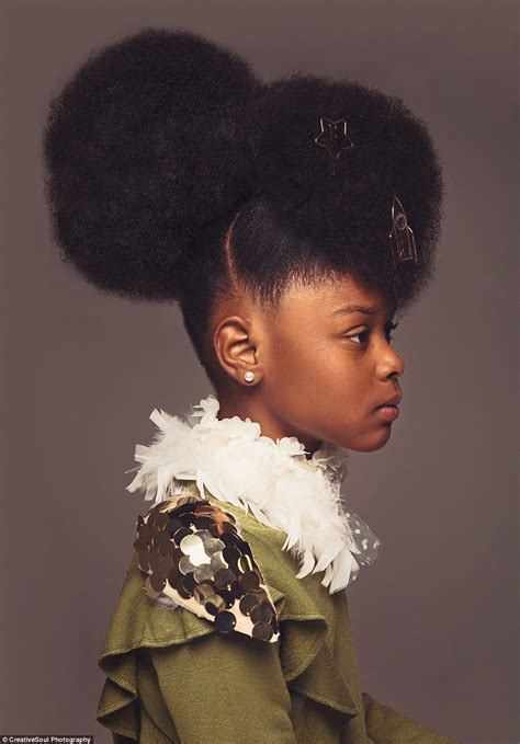 Couple Photographs Black Girls Natural Hair In Photos Daily Mail Online
