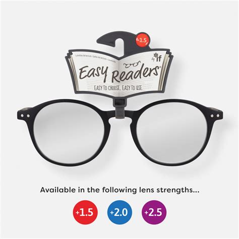 easy readers round black reading glasses if