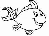 Fish Coloring Pages Printable Kids Color Printables Fishes Clip Para Cute sketch template
