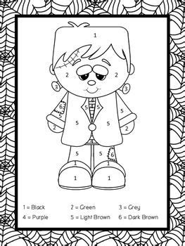 halloween color  number packet halloween coloring coloring pages