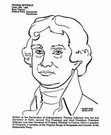 Jefferson Thomas Coloring Pages Printables Usa President Comments Go Presidents sketch template