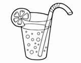 Coloring Glass Soda Pages Drinks Coloringcrew sketch template